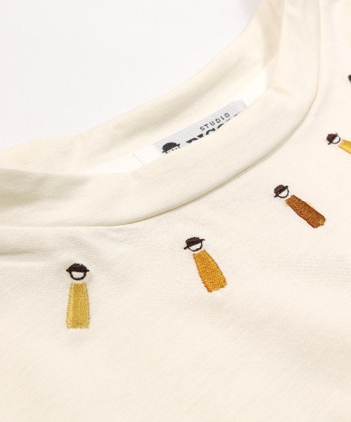 STUDIO PICONE（スタジオピッコーネ）の「ピコ刺繍七分袖プルオーバー