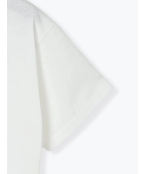 Te chichi TERRASSE（テチチテラス）の「フラワーモチーフプリントTシャツ（Tシャツ/カットソー・レディース・ブラック/チャコールグレー/オフホワイト・F）」の10枚目の写真