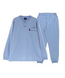 LANVIN collection（ランバン コレクション）の「LANVIN COLLECTION スムースバーズアイ 長袖パジャマ 54450004（ルームウェア/パジャマ・メンズ）」
