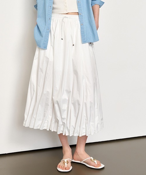 GENERAL IDEA(ジェネラルアイデア)の「GENERAL IDEA/ジェネラルアイディア unique balloon long skirt ロングスカート(スカート・レディース・ブラック/ホワイト・M/L/S)」の2枚目の写真
