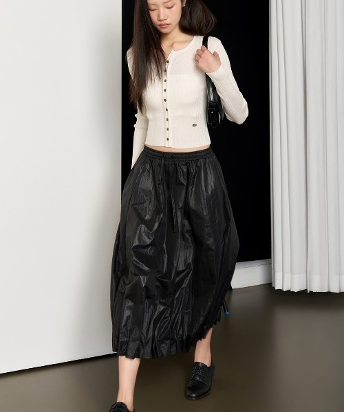 GENERAL IDEA(ジェネラルアイデア)の「GENERAL IDEA/ジェネラルアイディア unique balloon long skirt ロングスカート(スカート・レディース・ブラック/ホワイト・M/L/S)」の16枚目の写真