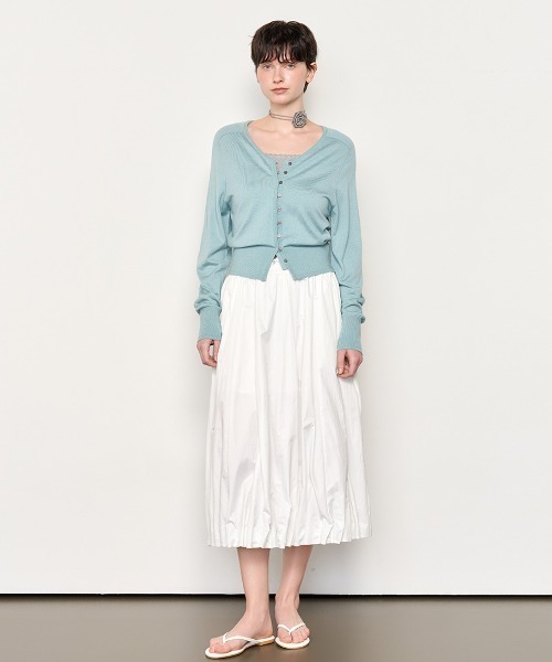 GENERAL IDEA(ジェネラルアイデア)の「GENERAL IDEA/ジェネラルアイディア unique balloon long skirt ロングスカート(スカート・レディース・ブラック/ホワイト・M/L/S)」の4枚目の写真