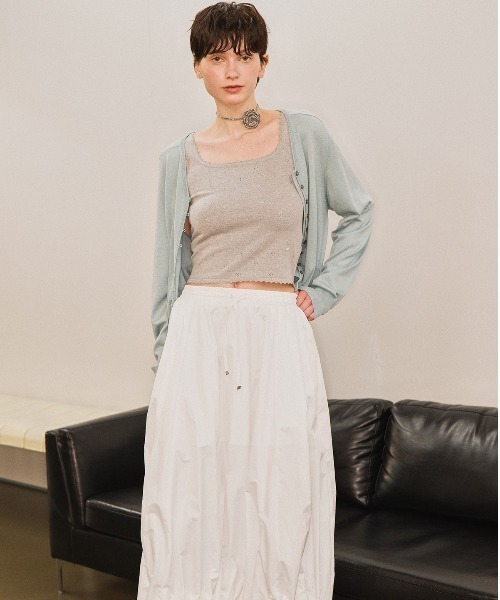 GENERAL IDEA(ジェネラルアイデア)の「GENERAL IDEA/ジェネラルアイディア unique balloon long skirt ロングスカート(スカート・レディース・ブラック/ホワイト・M/L/S)」の8枚目の写真
