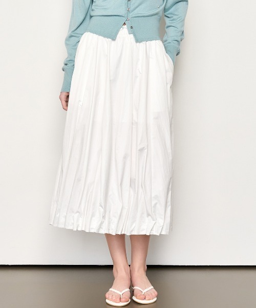 GENERAL IDEA(ジェネラルアイデア)の「GENERAL IDEA/ジェネラルアイディア unique balloon long skirt ロングスカート(スカート・レディース・ブラック/ホワイト・M/L/S)」の3枚目の写真