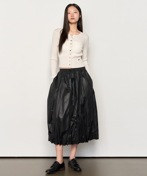 GENERAL IDEA(ジェネラルアイデア)の「GENERAL IDEA/ジェネラルアイディア unique balloon long skirt ロングスカート(スカート・レディース・ブラック/ホワイト・M/L/S)」の17枚目の写真