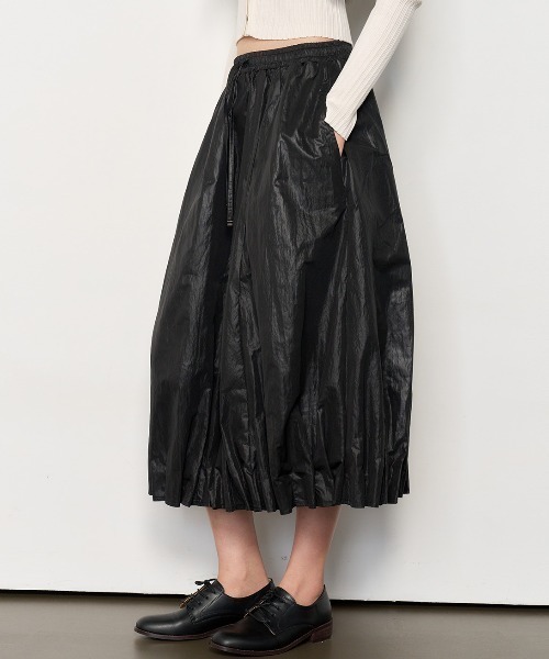 GENERAL IDEA(ジェネラルアイデア)の「GENERAL IDEA/ジェネラルアイディア unique balloon long skirt ロングスカート(スカート・レディース・ブラック/ホワイト・M/L/S)」の15枚目の写真