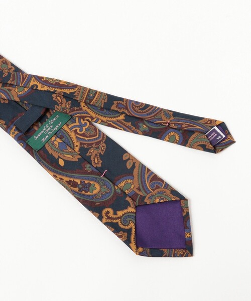 セール】Seaward & Stearn / シルク ペイズリー柄 プリント ネクタイ