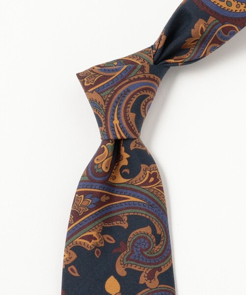 セール】Seaward & Stearn / シルク ペイズリー柄 プリント ネクタイ