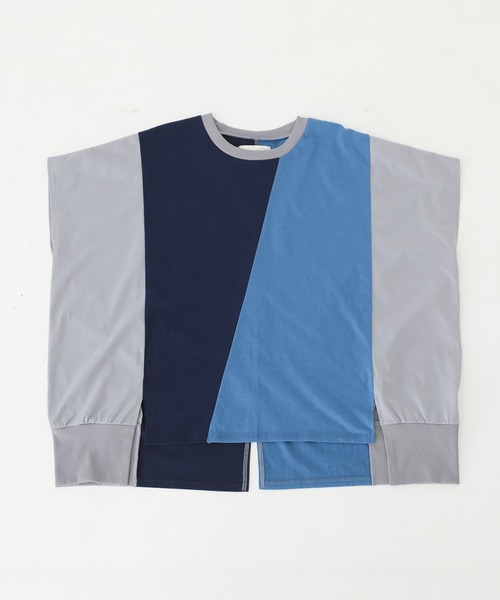 n'OrLABEL(ノアールレーベル)の「3配色ドルマンカットソー(Tシャツ/カットソー・レディース・カーキ/チャコール/ブルー・FREE)」の22枚目の写真