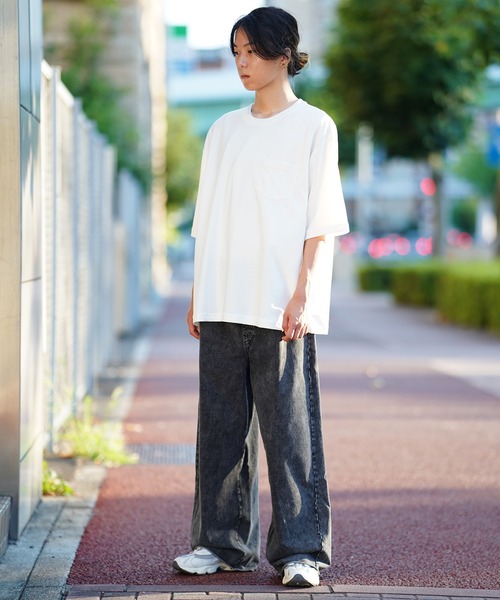 THE MILES(ザ マイルズ)の「カットワイドパンツ(その他パンツ・メンズ・ブラック/チャコールグレー・LARGE)」の5枚目の写真