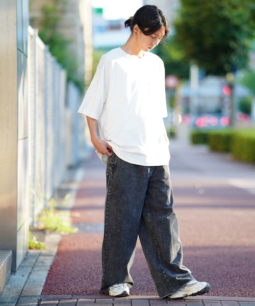 THE MILES(ザ マイルズ)の「カットワイドパンツ(その他パンツ・メンズ・ブラック/チャコールグレー・LARGE)」の7枚目の写真
