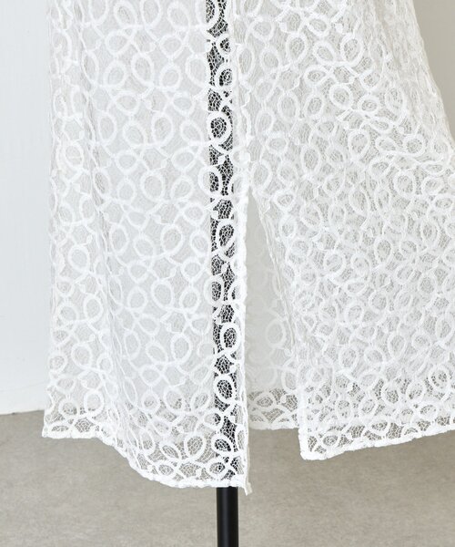 Jena espace merveilleux（ジェナ　エスパスメルヴェイユ）の「サテン切替レースキャミワンピース（ワンピース・レディース・ブラック/オフホワイト・FREE）」の3枚目の写真