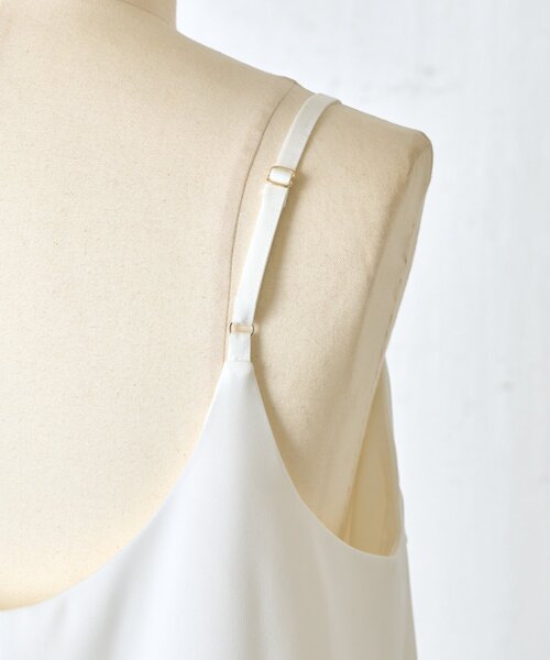 Jena espace merveilleux（ジェナ　エスパスメルヴェイユ）の「サテン切替レースキャミワンピース（ワンピース・レディース・ブラック/オフホワイト・FREE）」の20枚目の写真