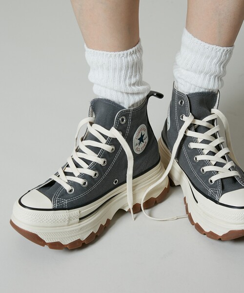 CONVERSE(コンバース)の「CONVERSE/コンバース ALL STAR TREKWAVE FADEDCANVAS HI/オールスター トレックウエーブ フェイデッド キャンバス ハイカット スニーカー 限定展開(スニーカー・レディース・パープル/ダークグレー・24.0cm/23.0cm/25.0cm/26.0cm/27.0cm/28.0cm)」の3枚目の写真