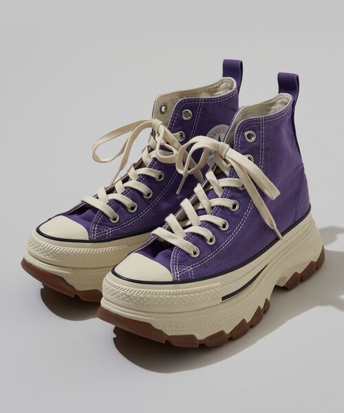 CONVERSE(コンバース)の「CONVERSE/コンバース ALL STAR TREKWAVE FADEDCANVAS HI/オールスター トレックウエーブ フェイデッド キャンバス ハイカット スニーカー 限定展開(スニーカー・レディース・パープル/ダークグレー・24.0cm/23.0cm/25.0cm/26.0cm/27.0cm/28.0cm)」の9枚目の写真
