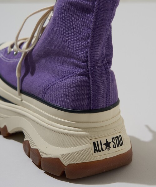 CONVERSE(コンバース)の「CONVERSE/コンバース ALL STAR TREKWAVE FADEDCANVAS HI/オールスター トレックウエーブ フェイデッド キャンバス ハイカット スニーカー 限定展開(スニーカー・レディース・パープル/ダークグレー・24.0cm/23.0cm/25.0cm/26.0cm/27.0cm/28.0cm)」の16枚目の写真