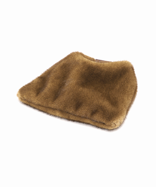 LE TALON（ルタロン）の「GRISE FUR TRIANGLE BAG（ハンドバッグ・レディース・カーキ・FREE）」の5枚目の写真