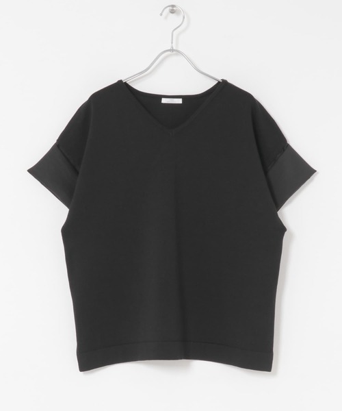 ITEMS URBANRESEARCH(アイテムズ アーバンリサーチ)の「Vネックドッキングニット(ニット/セーター・レディース・ブラック/グリーン/モカ・FREE)」の22枚目の写真