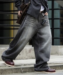 限定展開 MR HEARTS/ミスターハーツ VINTAGE WASHED CORDUROY WIDE STRAIGHT PANTS