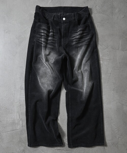 FREAK'S STORE（フリークスストア）の「限定展開 MR HEARTS/ミスターハーツ VINTAGE WASHED CORDUROY WIDE STRAIGHT PANTS（その他パンツ・メンズ・ブラウン/チャコールグレー/ブラック・SMALL/MEDIUM/LARGE）」の14枚目の写真