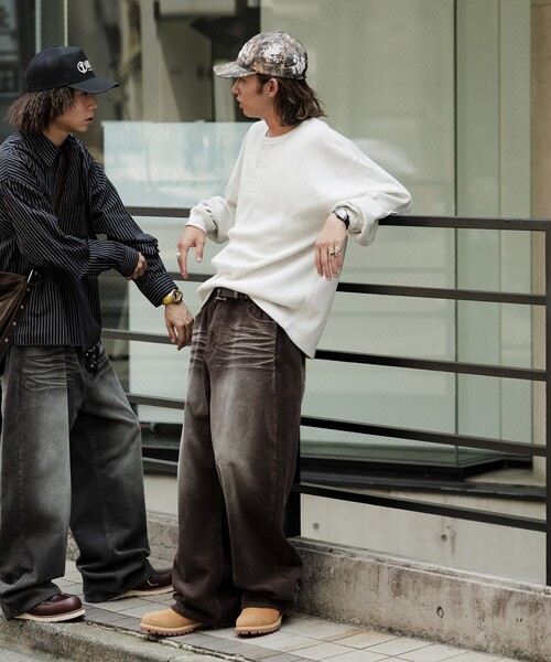 FREAK'S STORE（フリークスストア）の「限定展開 MR HEARTS/ミスターハーツ VINTAGE WASHED CORDUROY WIDE STRAIGHT PANTS（その他パンツ・メンズ・ブラウン/チャコールグレー/ブラック・SMALL/MEDIUM/LARGE）」の17枚目の写真