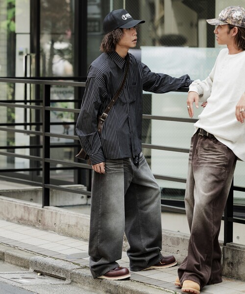 FREAK'S STORE（フリークスストア）の「限定展開 MR HEARTS/ミスターハーツ VINTAGE WASHED CORDUROY WIDE STRAIGHT PANTS（その他パンツ・メンズ・ブラウン/チャコールグレー/ブラック・SMALL/MEDIUM/LARGE）」の18枚目の写真
