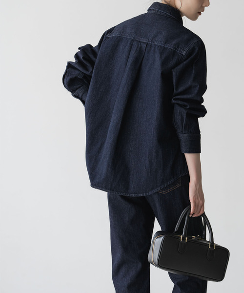 NEEDBY heritage(ニードバイヘリテージ)の「《NOBLE別注》NEED by heritage/ニードバイヘリテージ LAYLA(シャツ/ブラウス・レディース・ネイビー/ブルー・X-SMALL)」の11枚目の写真