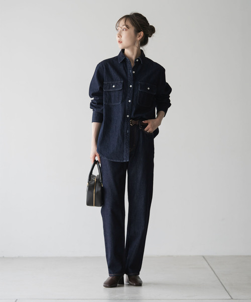 NEEDBY heritage(ニードバイヘリテージ)の「《NOBLE別注》NEED by heritage/ニードバイヘリテージ LAYLA(シャツ/ブラウス・レディース・ネイビー/ブルー・X-SMALL)」の12枚目の写真