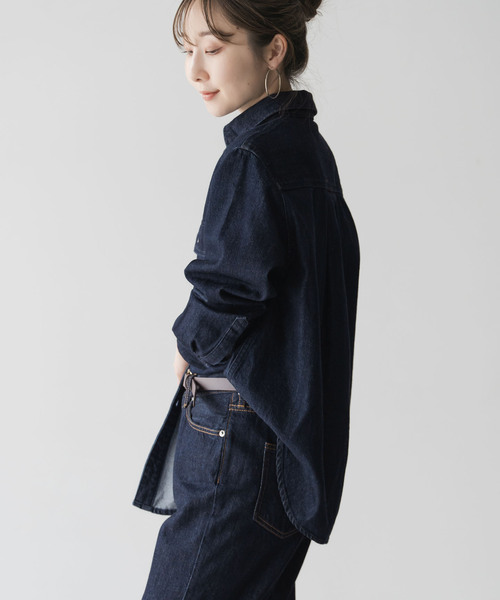 NEEDBY heritage(ニードバイヘリテージ)の「《NOBLE別注》NEED by heritage/ニードバイヘリテージ LAYLA(シャツ/ブラウス・レディース・ネイビー/ブルー・X-SMALL)」の15枚目の写真