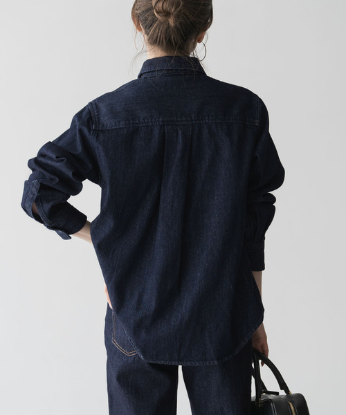 NEEDBY heritage(ニードバイヘリテージ)の「《NOBLE別注》NEED by heritage/ニードバイヘリテージ LAYLA(シャツ/ブラウス・レディース・ネイビー/ブルー・X-SMALL)」の16枚目の写真