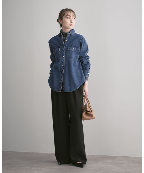 NEEDBY heritage(ニードバイヘリテージ)の「《NOBLE別注》NEED by heritage/ニードバイヘリテージ LAYLA(シャツ/ブラウス・レディース・ネイビー/ブルー・X-SMALL)」の21枚目の写真