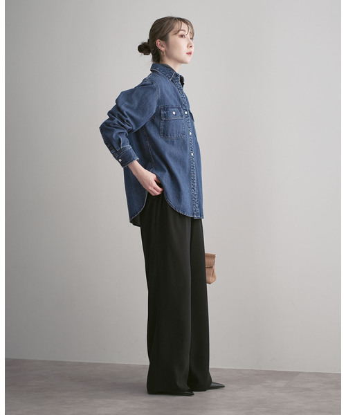 NEEDBY heritage(ニードバイヘリテージ)の「《NOBLE別注》NEED by heritage/ニードバイヘリテージ LAYLA(シャツ/ブラウス・レディース・ネイビー/ブルー・X-SMALL)」の22枚目の写真