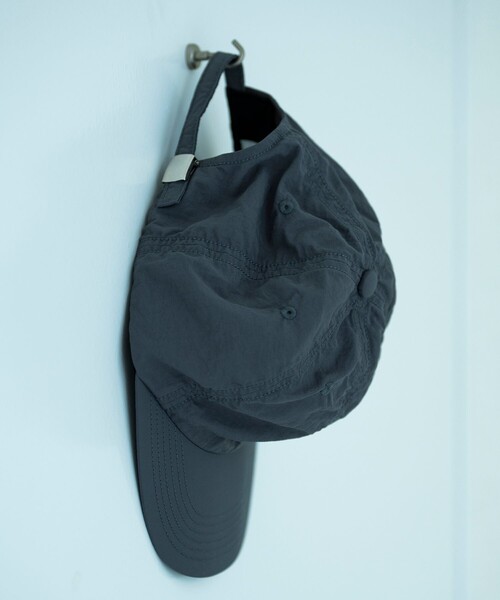 KIJIMA TAKAYUKI(キジマ タカユキ)の「《別注》【KIJIMA TAKAYUKI/キジマ タカユキ】NYLON TSLAN BB CAP(キャップ・メンズ・ブラック/ブルー系その他4/チャコールグレー/ダークブラウン/レッド・FREE)」の3枚目の写真