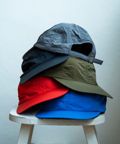 KIJIMA TAKAYUKI(キジマ タカユキ)の「《別注》【KIJIMA TAKAYUKI/キジマ タカユキ】NYLON TSLAN BB CAP(キャップ・メンズ・ブラック/ブルー系その他4/チャコールグレー/ダークブラウン/レッド・FREE)」の6枚目の写真