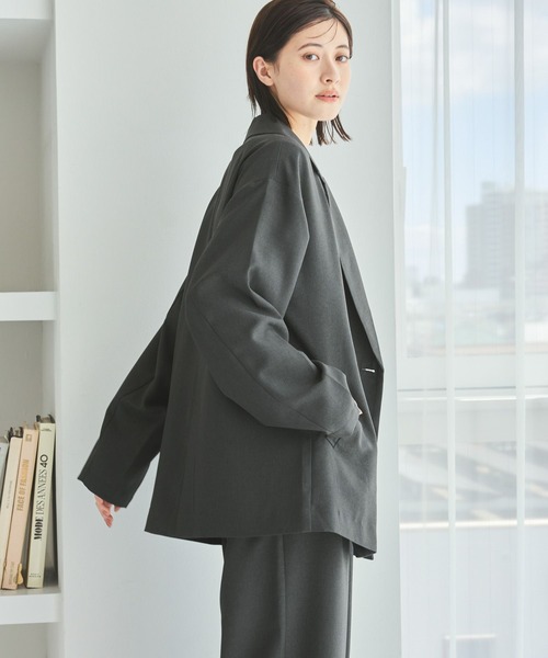 LAKOLE（ラコレ）の「ダブルテーラードジャケット / 592599（テーラードジャケット・レディース・チャコール/モカ/ボルドー・FREE）」の10枚目の写真