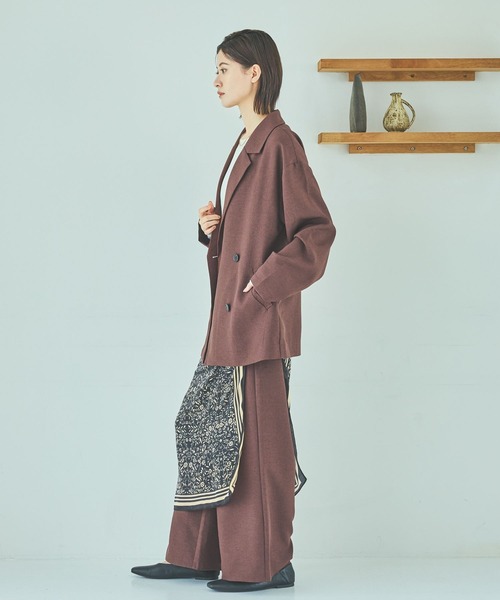 LAKOLE（ラコレ）の「ダブルテーラードジャケット / 592599（テーラードジャケット・レディース・チャコール/モカ/ボルドー・FREE）」の13枚目の写真