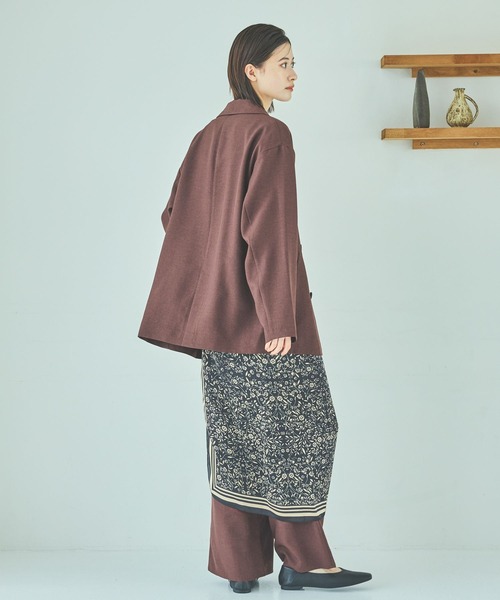LAKOLE（ラコレ）の「ダブルテーラードジャケット / 592599（テーラードジャケット・レディース・チャコール/モカ/ボルドー・FREE）」の14枚目の写真