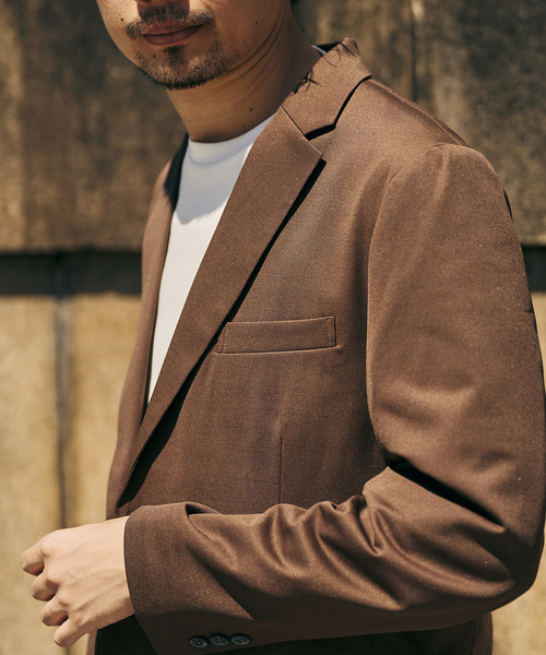 EDIFICE × TEIJIN SOLOTEX スーツセットアップブラウン　M EDIFICE × TEIJIN SOLOTEX スーツセットアップブラウン M｜Yahoo