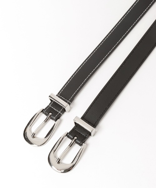 HARE（ハレ）の「【WEB限定】ステッチプレーンベルト(HARE)（ベルト・メンズ・ブラック系その他/ブラック・FREE）」の8枚目の写真