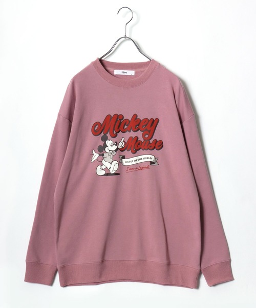 セール】Disney（ディズニー）キャラクタープリント＆サガラ刺繍