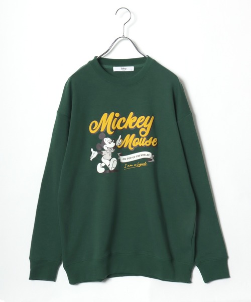 Disney（ディズニー）キャラクタープリント＆サガラ刺繍 スウェット