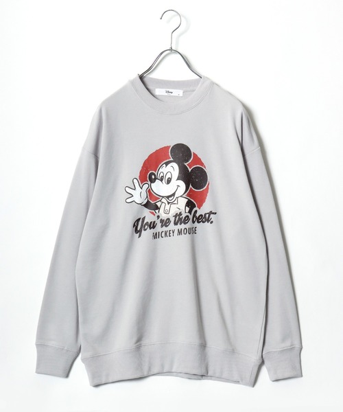 セール】Disney（ディズニー）キャラクタープリント＆サガラ刺繍