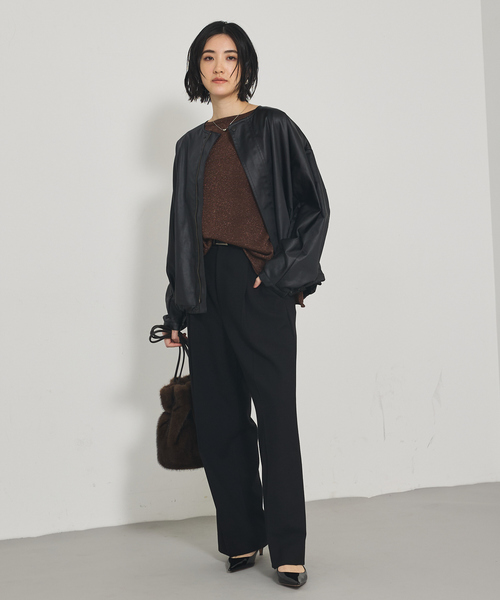 qualite（カリテ）の「TWツイルパンツ（その他パンツ・レディース・ブラック・36/38）」の16枚目の写真