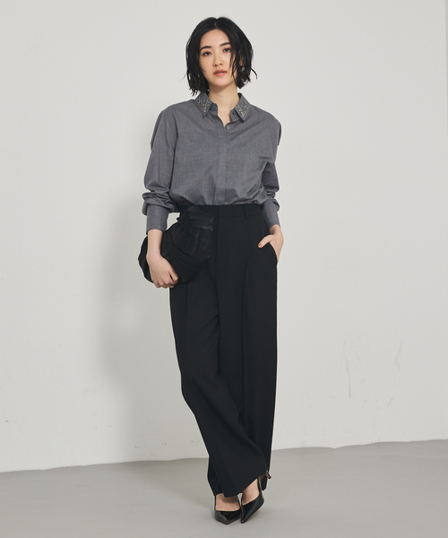 qualite（カリテ）の「TWツイルパンツ（その他パンツ・レディース・ブラック・36/38）」の10枚目の写真