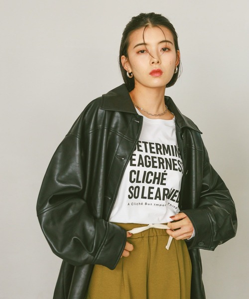 BAYFLOW（ベイフロー）の「フェイクレザージャケット（ブルゾン・レディース・ブラック・SMALL/MEDIUM）」の8枚目の写真