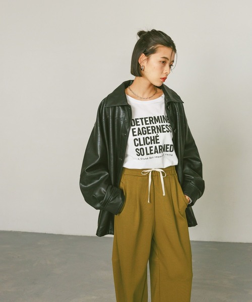 BAYFLOW（ベイフロー）の「フェイクレザージャケット（ブルゾン・レディース・ブラック・SMALL/MEDIUM）」の10枚目の写真