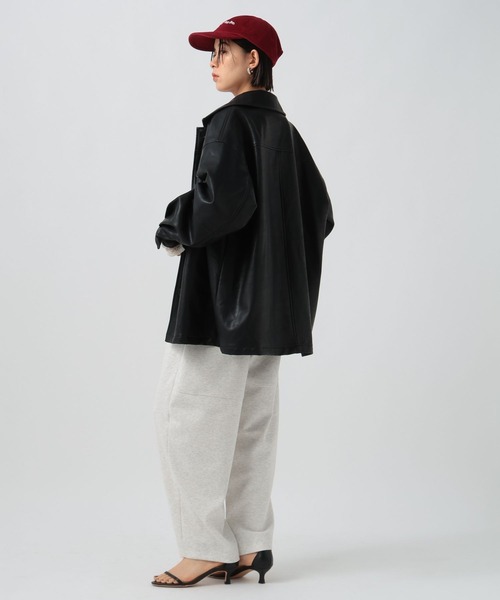 BAYFLOW（ベイフロー）の「フェイクレザージャケット（ブルゾン・レディース・ブラック・SMALL/MEDIUM）」の17枚目の写真