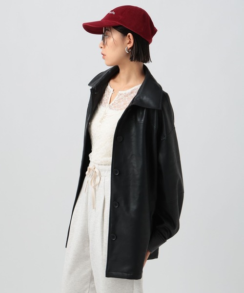 BAYFLOW（ベイフロー）の「フェイクレザージャケット（ブルゾン・レディース・ブラック・SMALL/MEDIUM）」の21枚目の写真