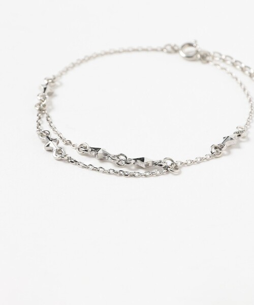 Ray BEAMS（レイビームス）の「スター チェーン レイヤー ブレスレット（ブレスレット・レディース・ゴールド/シルバー・ONE SIZE）」の4枚目の写真