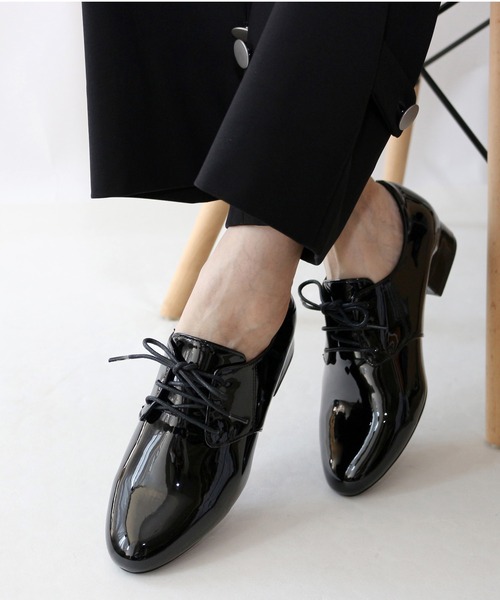 Fin（フィン）の「レースアップシューズ【低反発スポンジ入り】（ドレスシューズ・レディース・ブラック/ブラック系その他/アイボリー・24cm/23.5cm/23cm/22.5cm/25cm/24.5cm）」の10枚目の写真